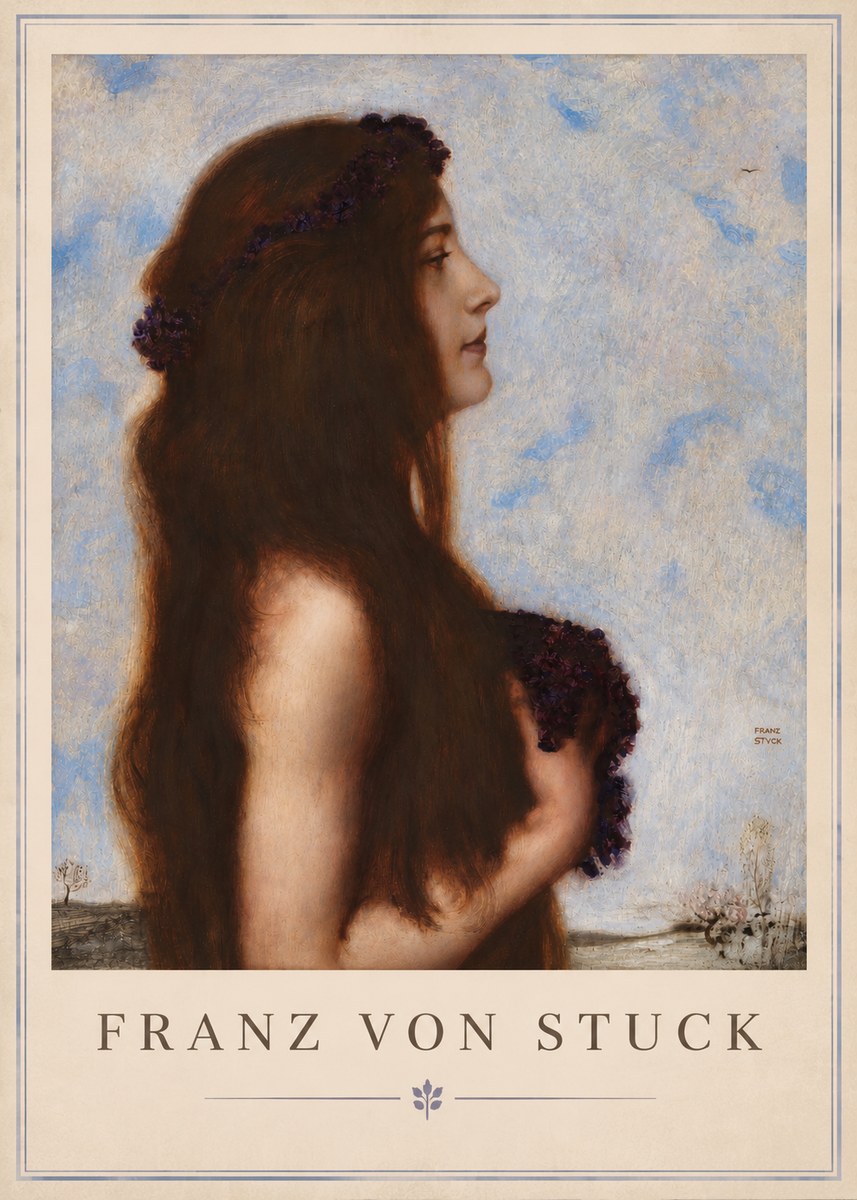 Franz von Stuck Frühlingsreigen No3 - Plakat