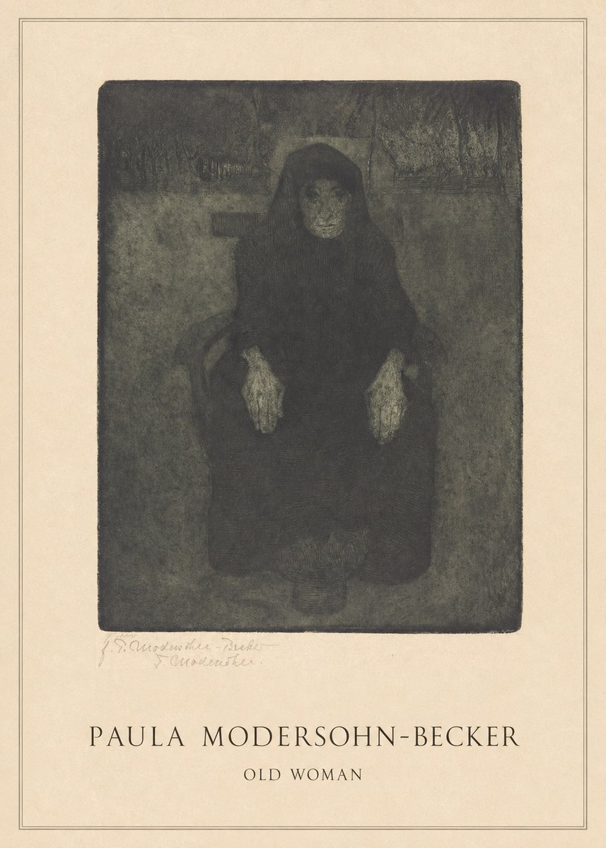 Paula Modersohn-Becker Old Woman No4 - Plakat