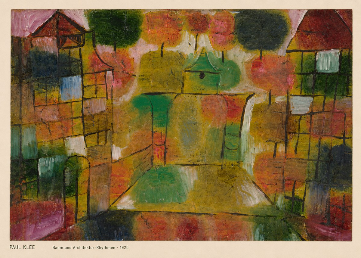 Paul Klee Baum Und Architektur-rhythmen No4 - Plakat