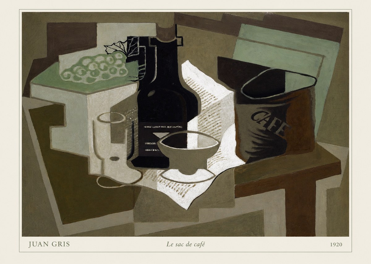 Juan Gris Le Sac De Café No6 - Plakat