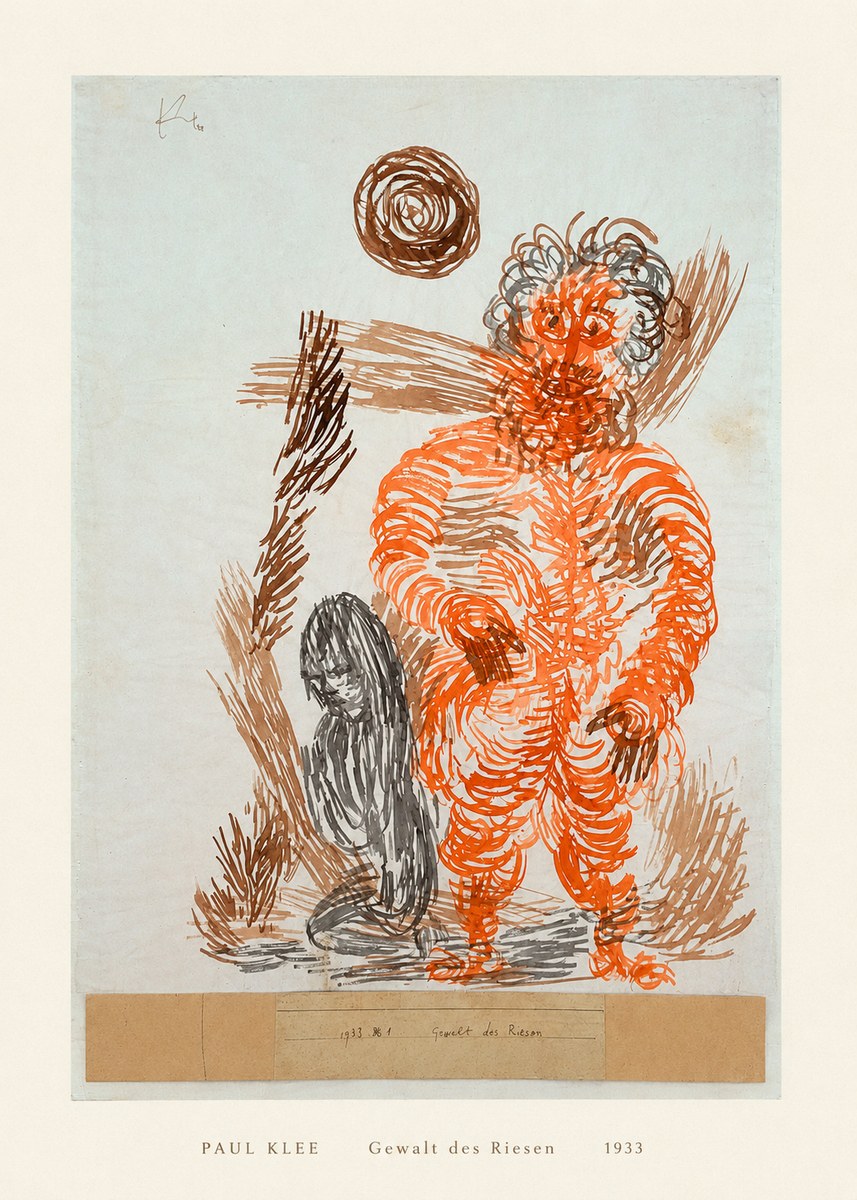 Paul Klee Gewalt Des Riesen II No5 - Plakat