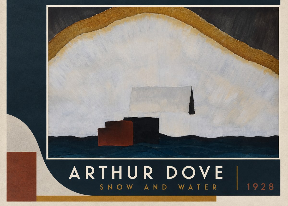 Arthur Dove Snow and Water No2 - Plakat