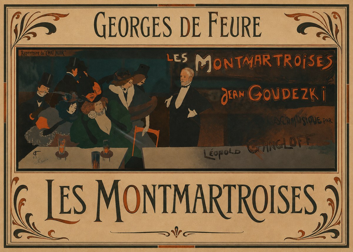 Georges de Feure Les Montmartroises No1 - Plakat