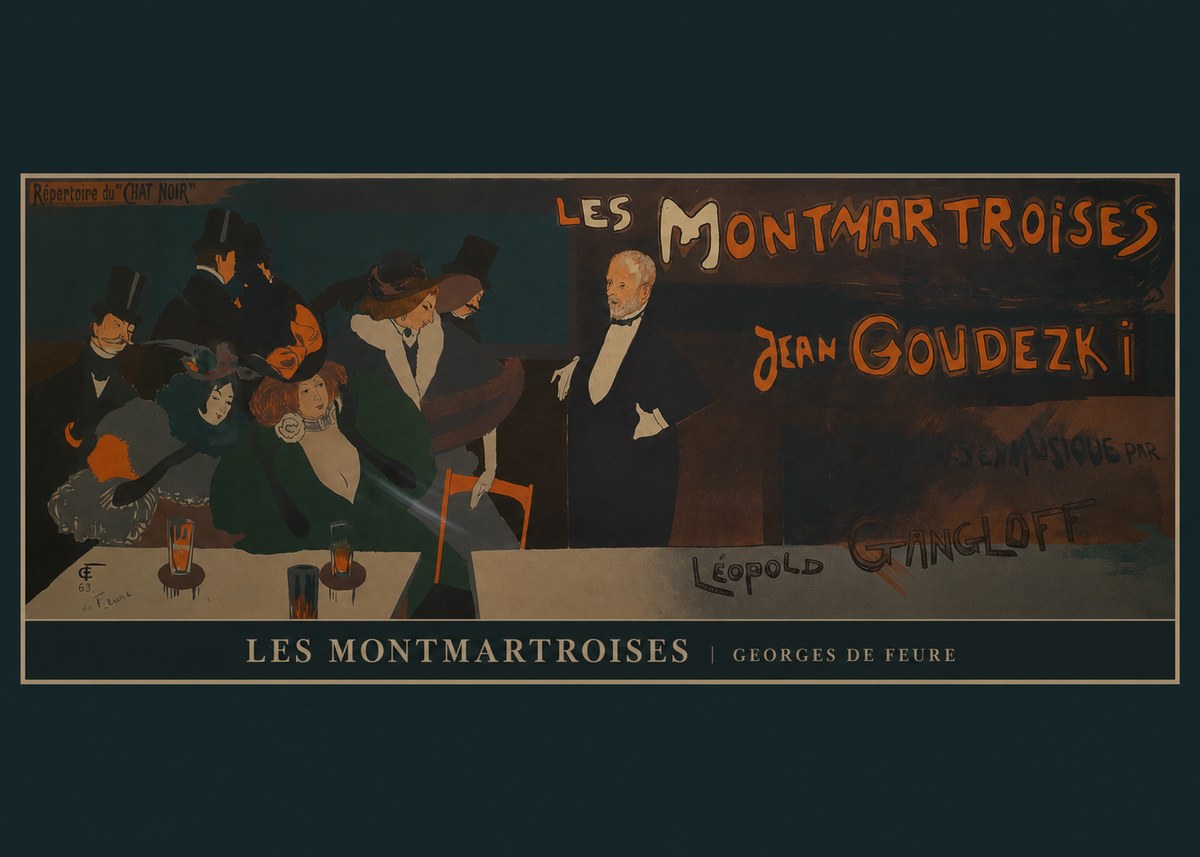 Georges de Feure Les Montmartroises No6 - Plakat