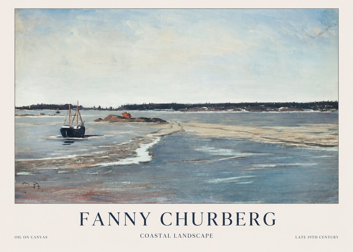 Fanny Churberg Coastal Landscape No1 - Plakat