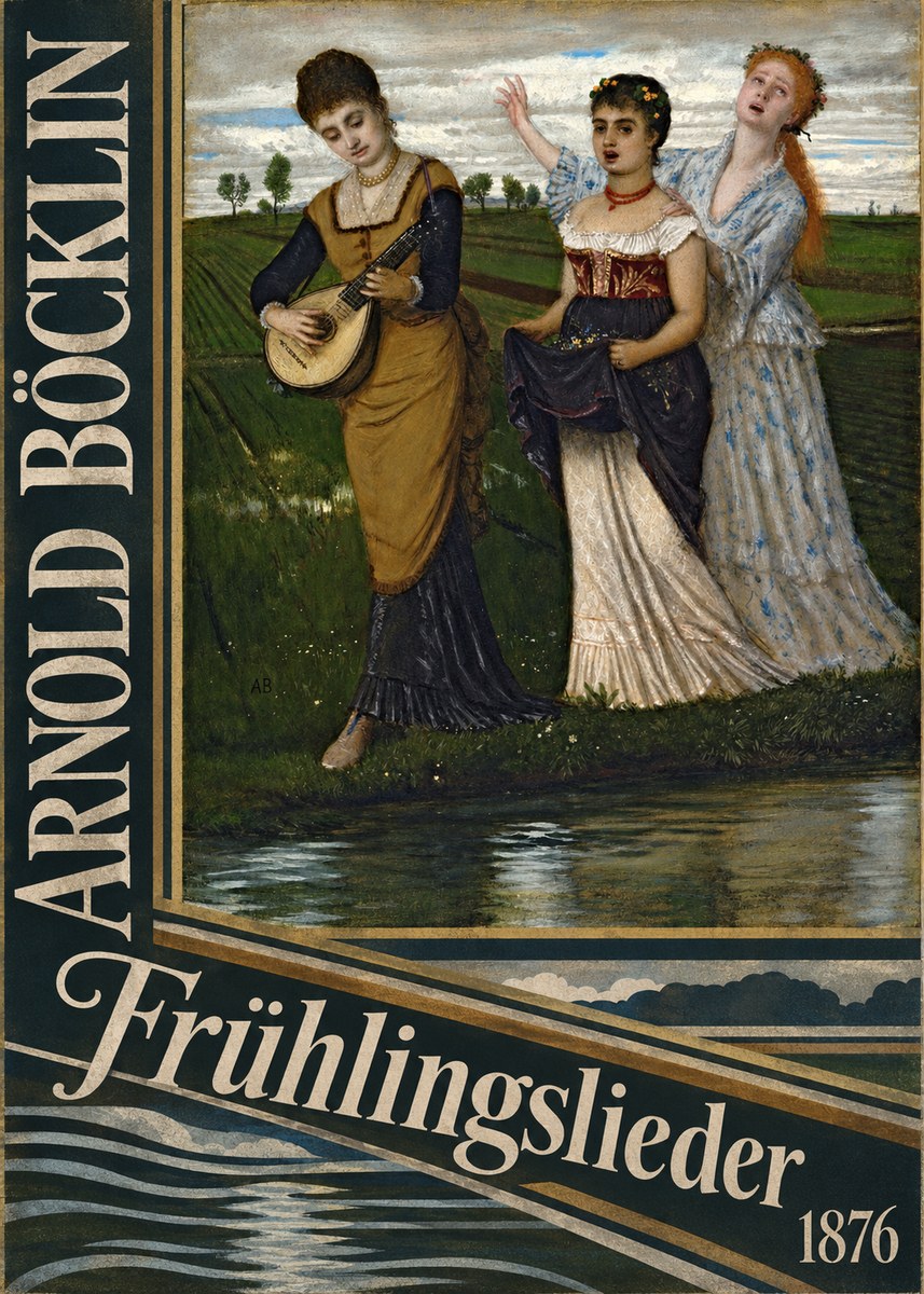 Arnold Böcklin Frühlingslieder No6 - Plakat