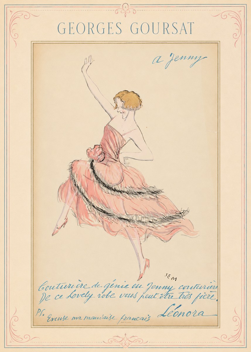 Georges Goursat A Jenny No1 - Plakat