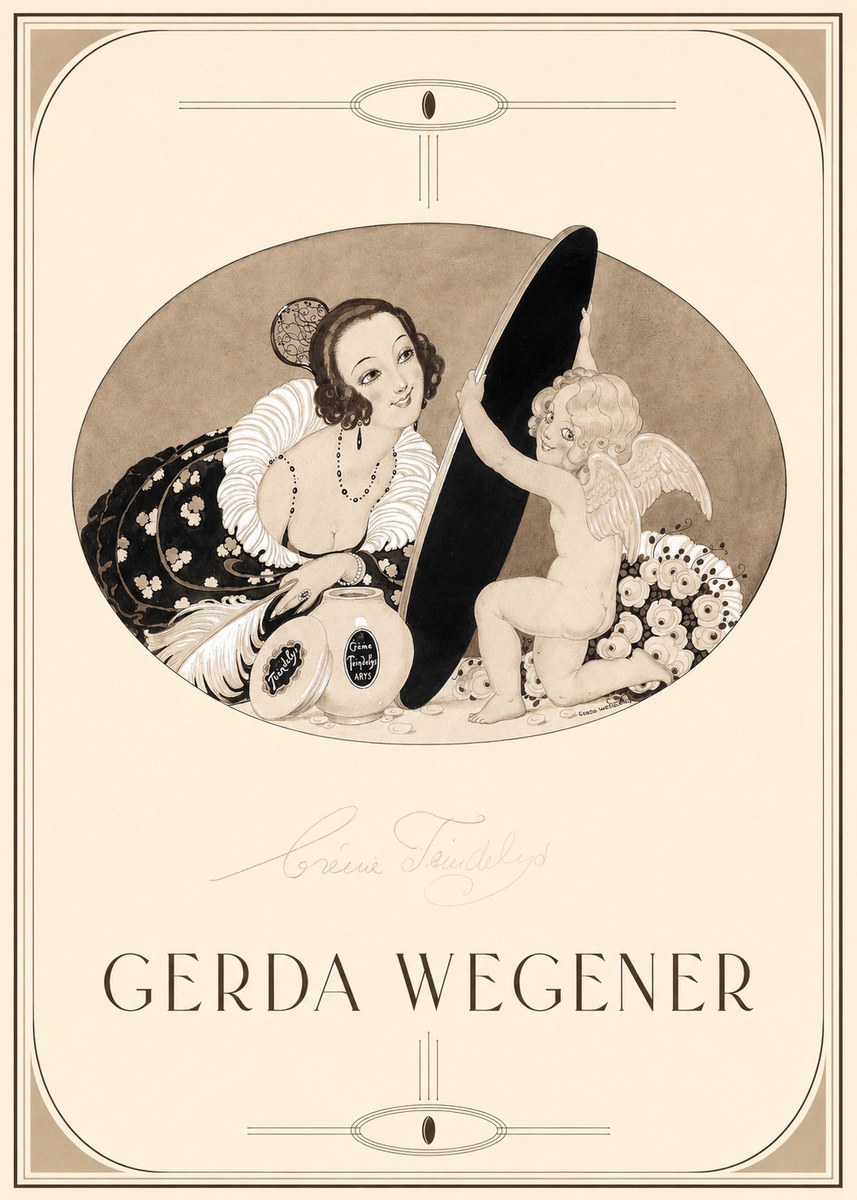 Gerda Wegener Crème Teindelys II No1 - Plakat