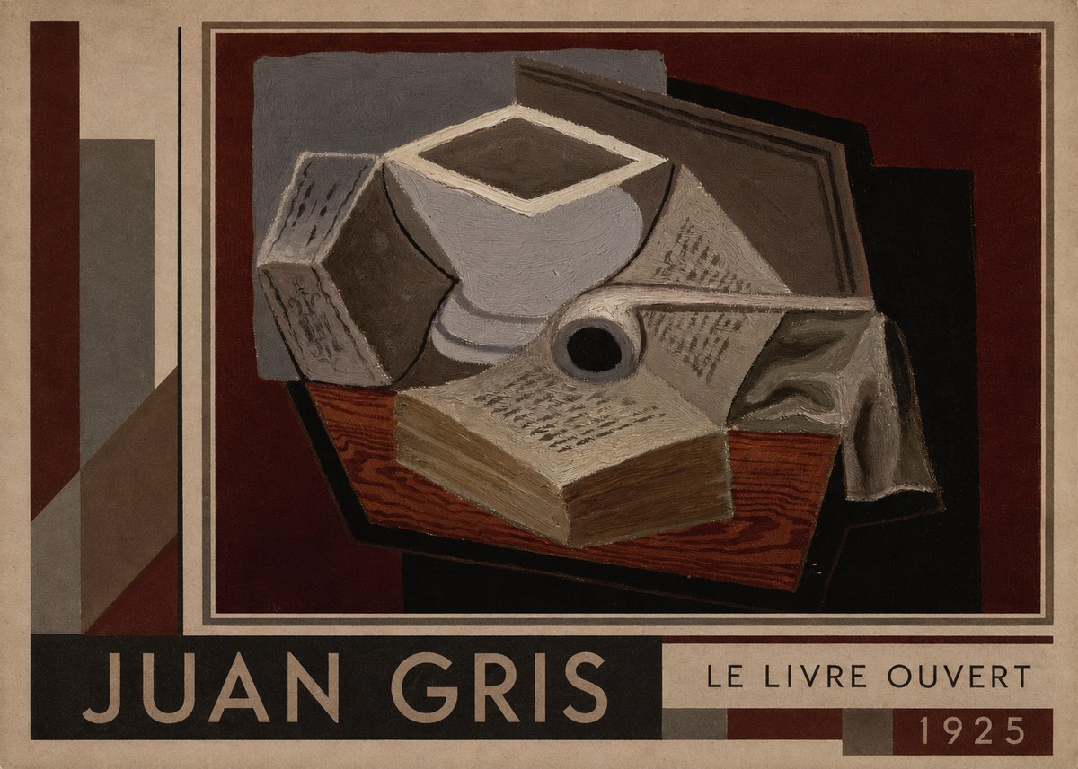 Juan Gris Le Livre Ouvert No6 - Plakat