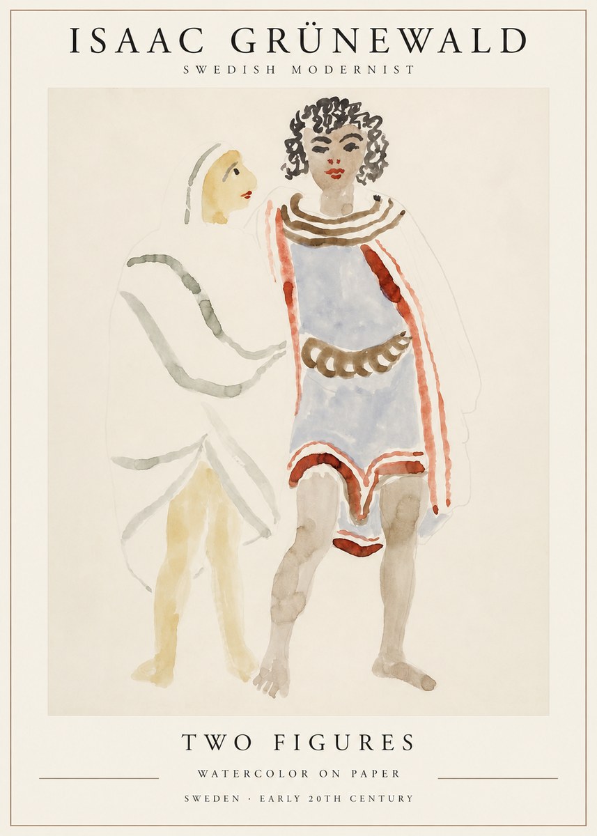 Isaac Grünewald Figures No2 - Plakat