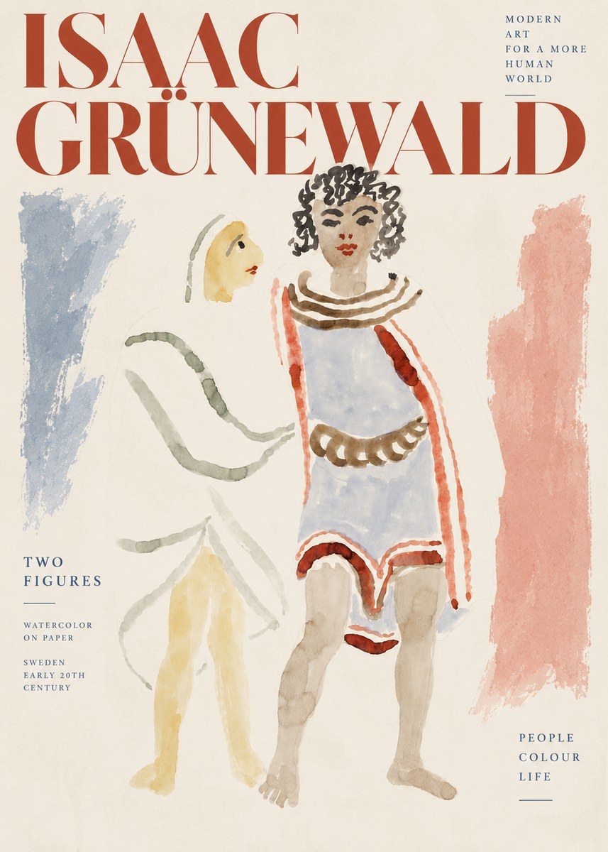 Isaac Grünewald Figures No4 - Plakat
