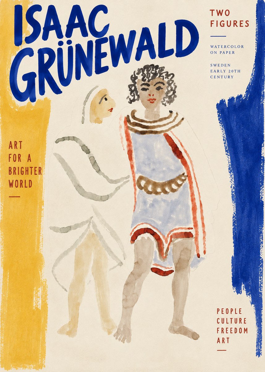 Isaac Grünewald Figures No5 - Plakat