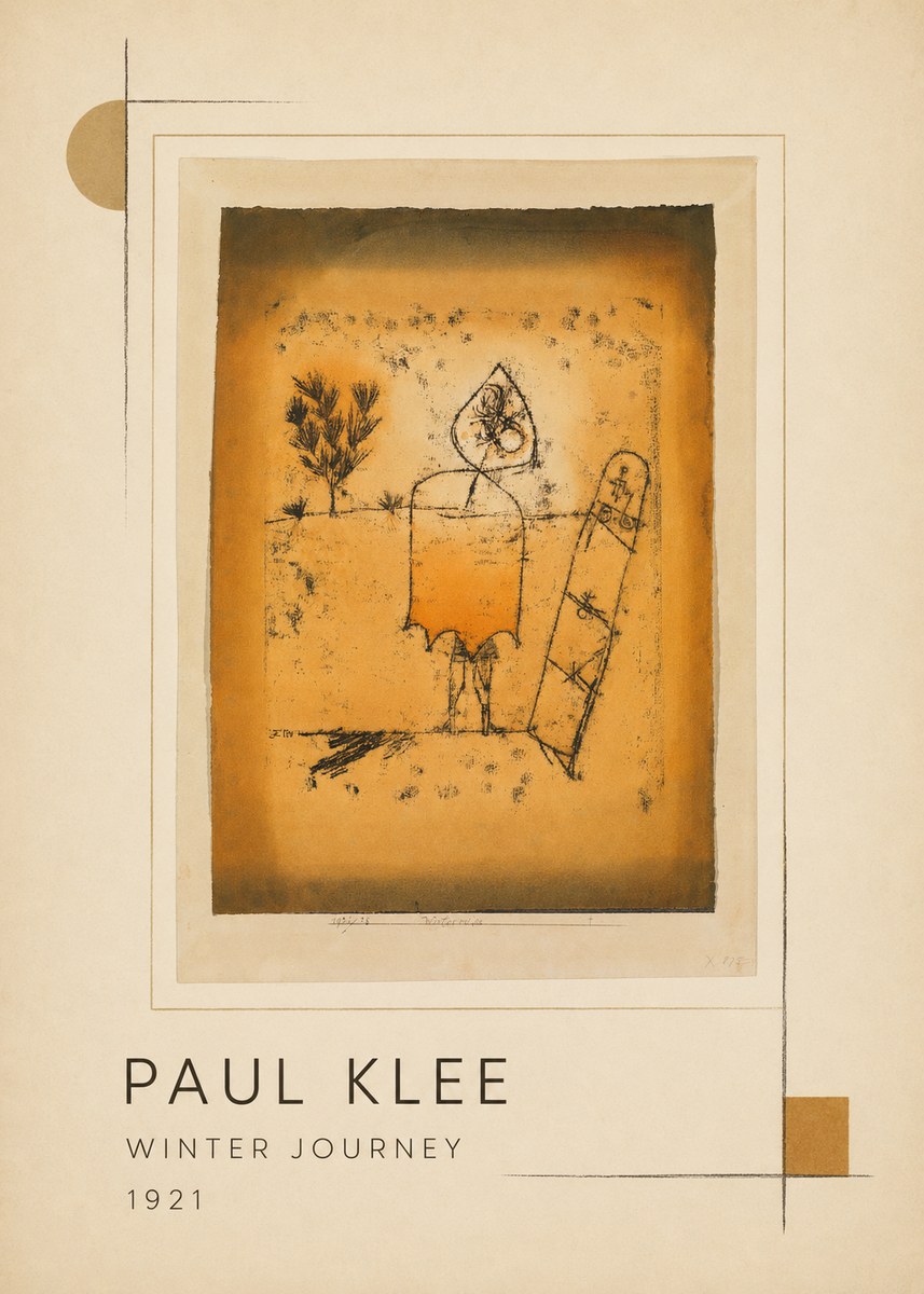 Paul Klee Winter Journey No1 - Plakat