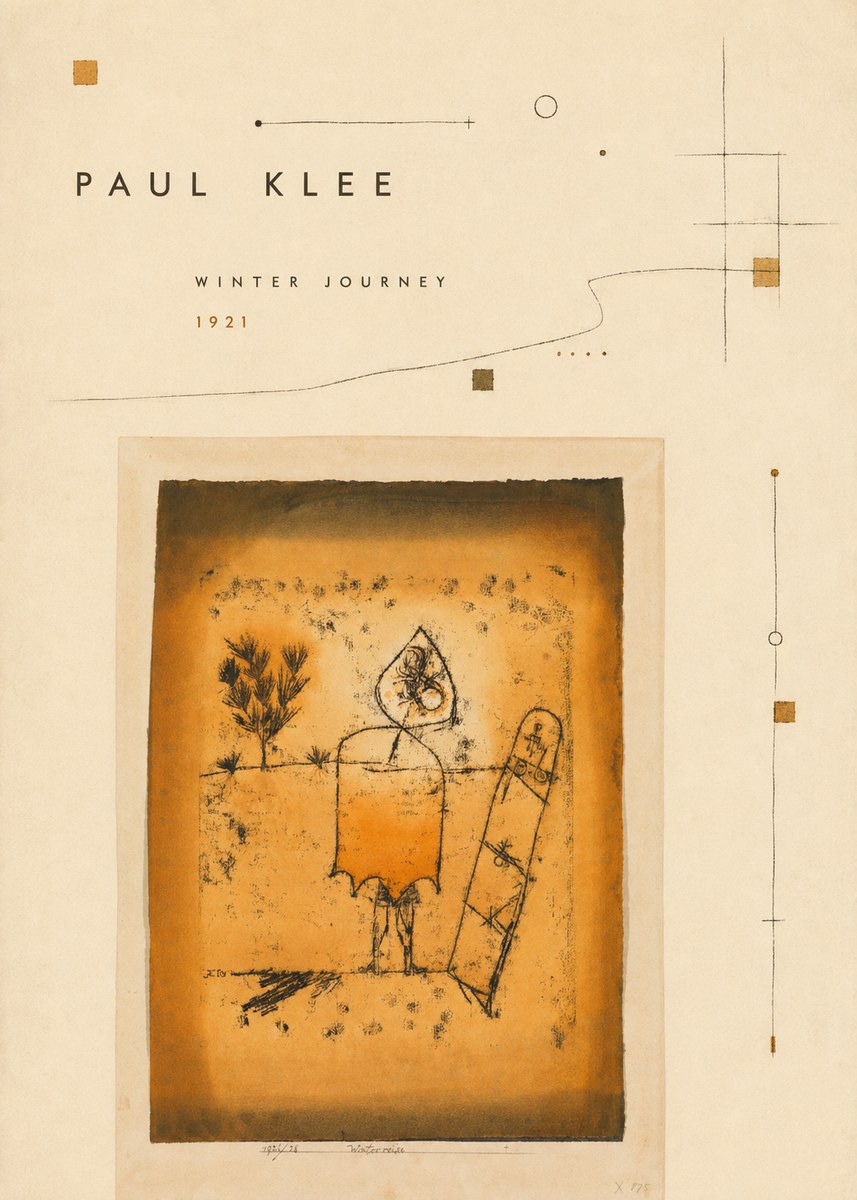 Paul Klee Winter Journey No3 - Plakat