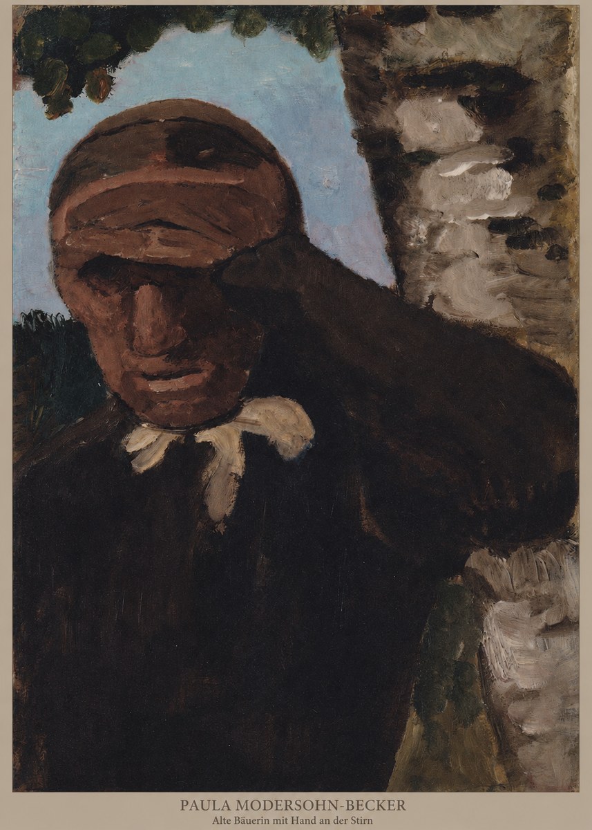 Paula Modersohn-Becker Alte Bäuerin Mit Hand an Der Stirn No5 - Plakat