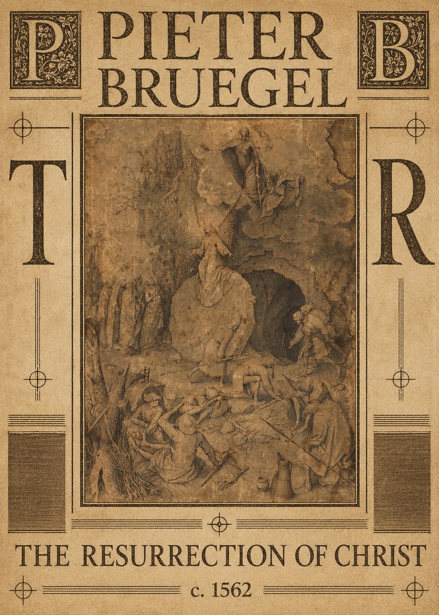 Pieter Bruegel The Resurrection of Christ No6 - Plakat