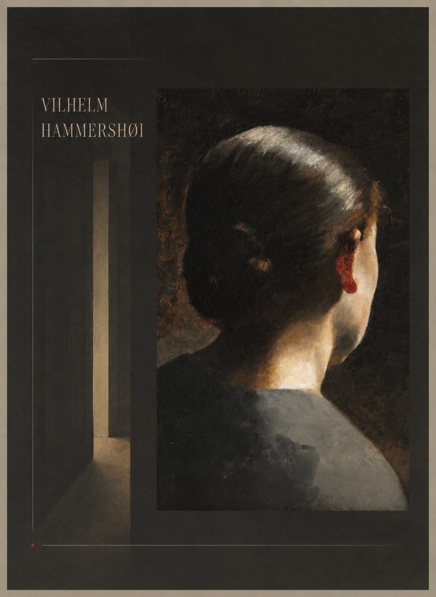 Vilhelm Hammershøi Woman Seen from Behind No4 - Plakat