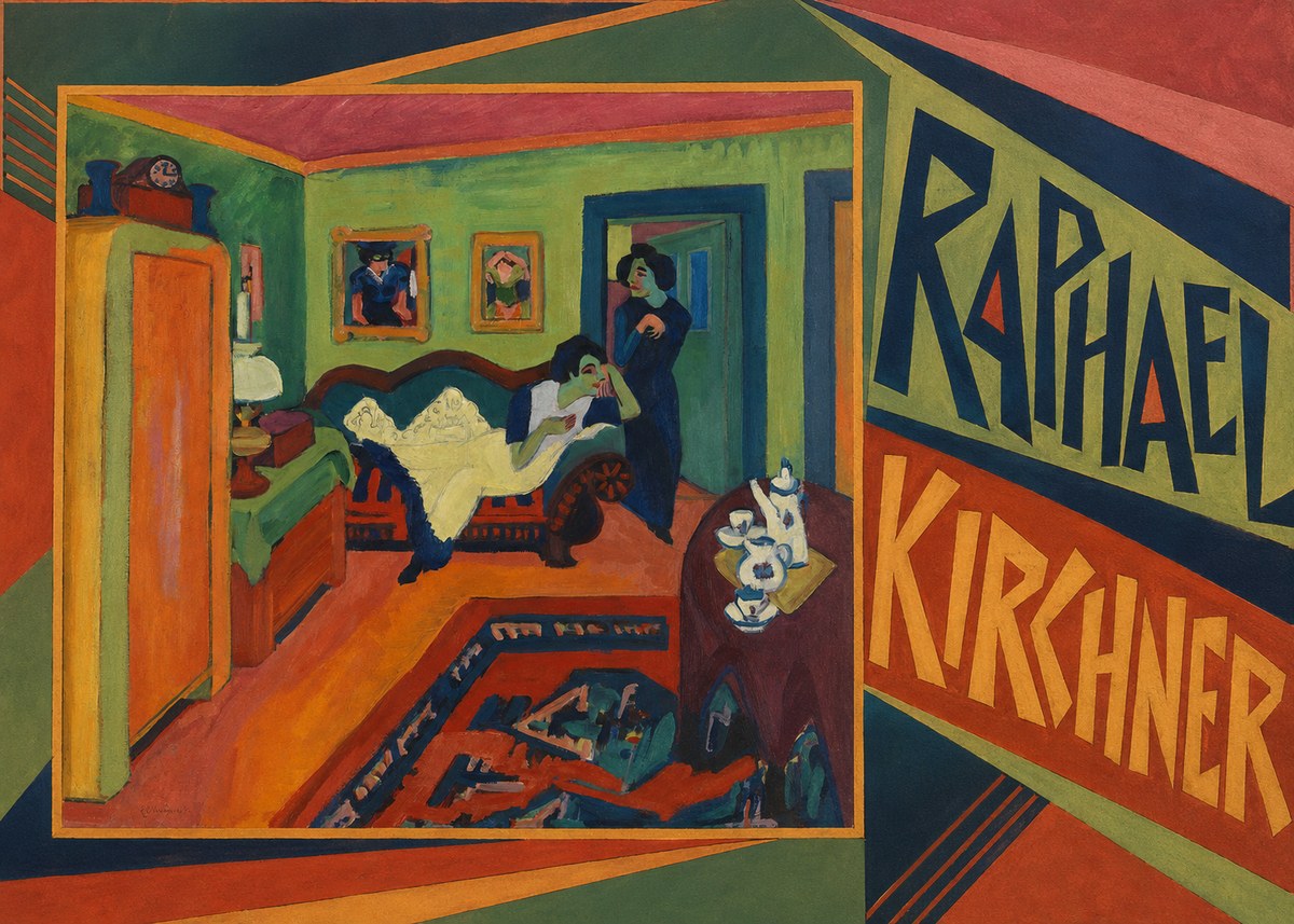 Raphael Kirchner Interior with Two Women No2 - Plakat