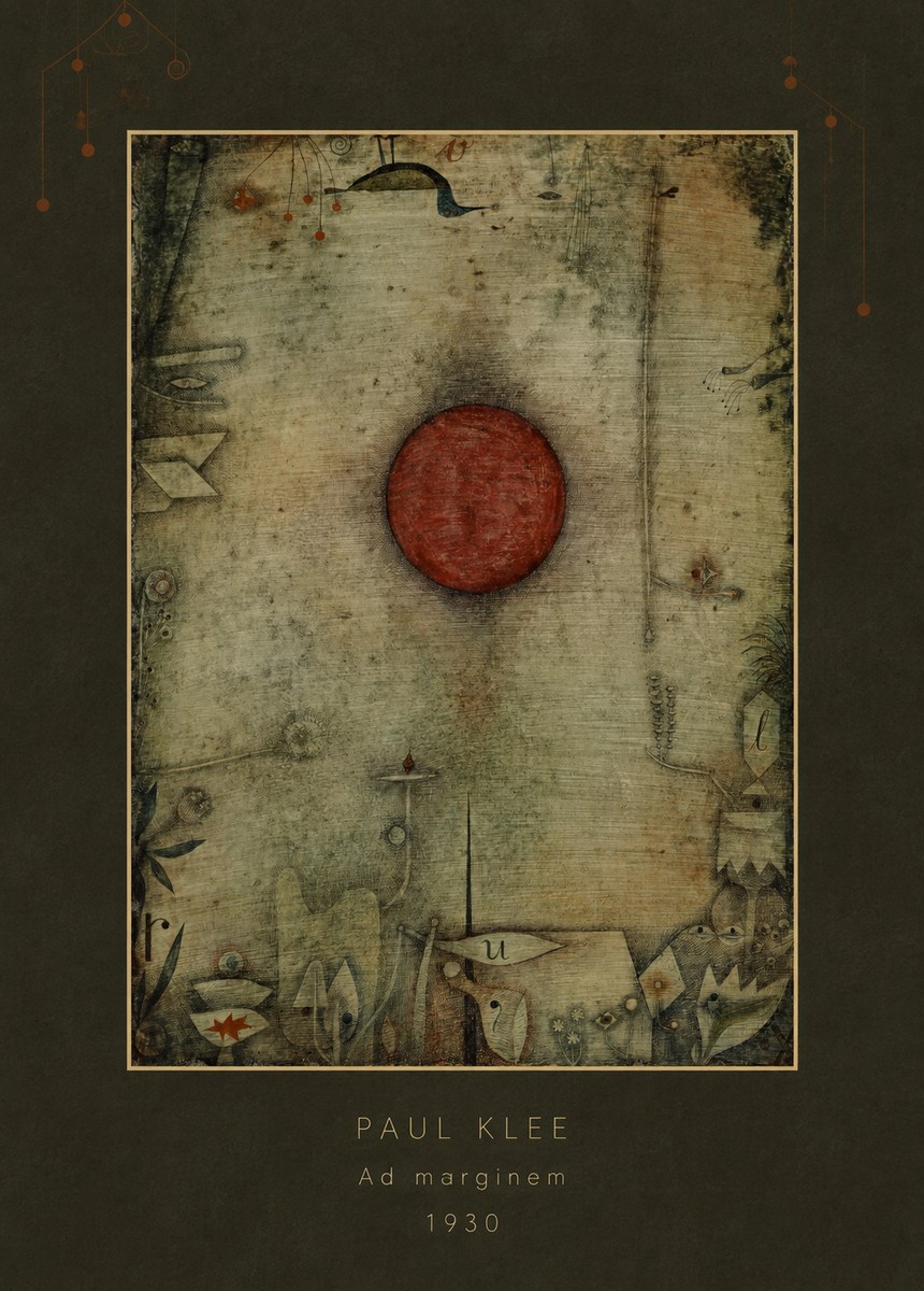 Paul Klee Ad Marginem No4 - Plakat