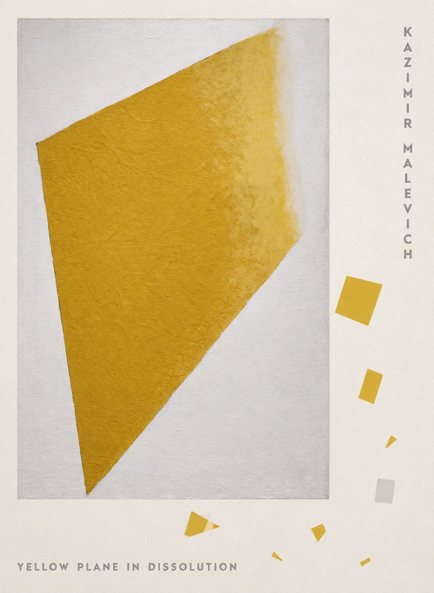Kazimir Malevich Yellow Plane in Dissolution No5 - Plakat