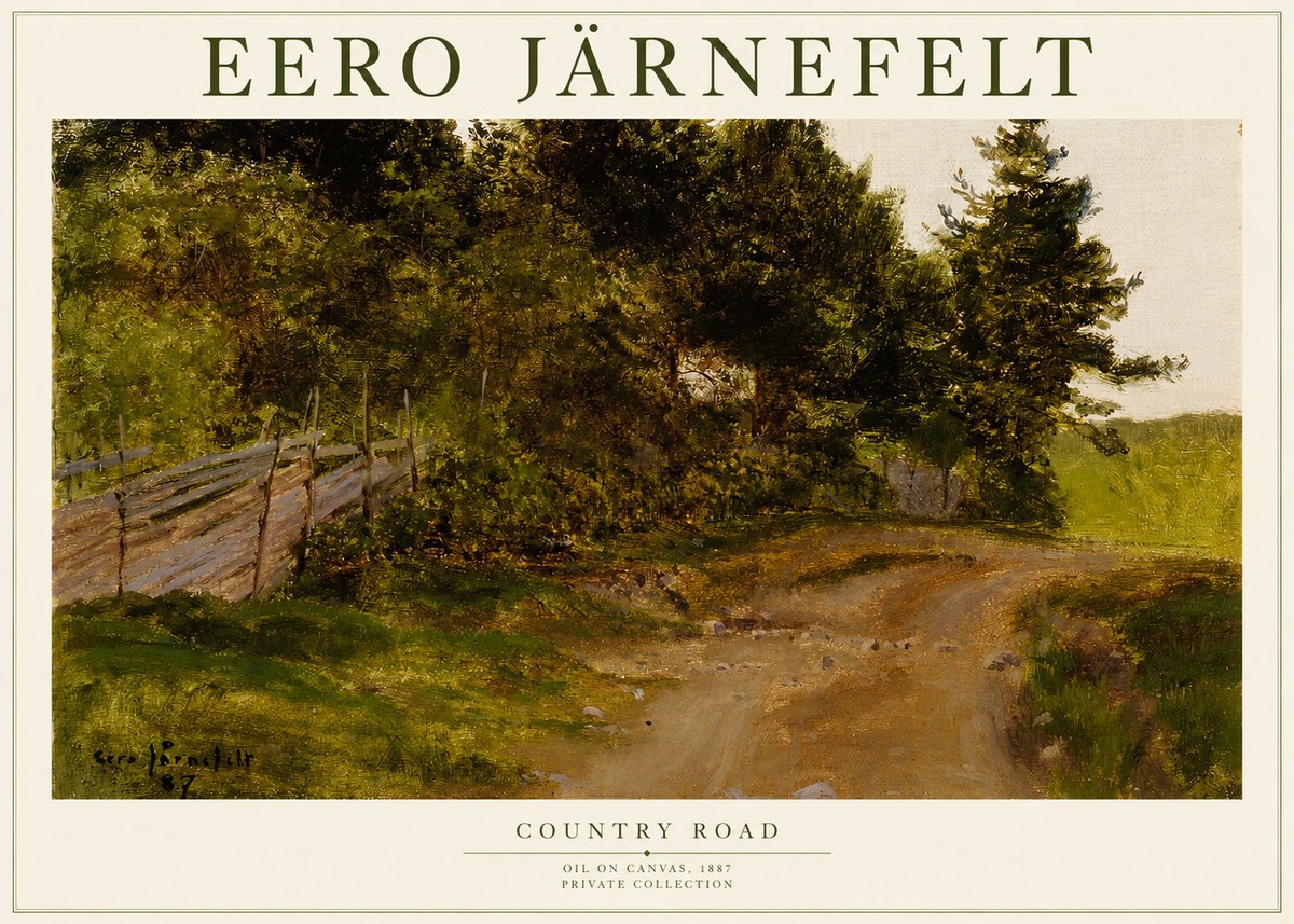 Eero Järnefelt Country Road No1 - Plakat