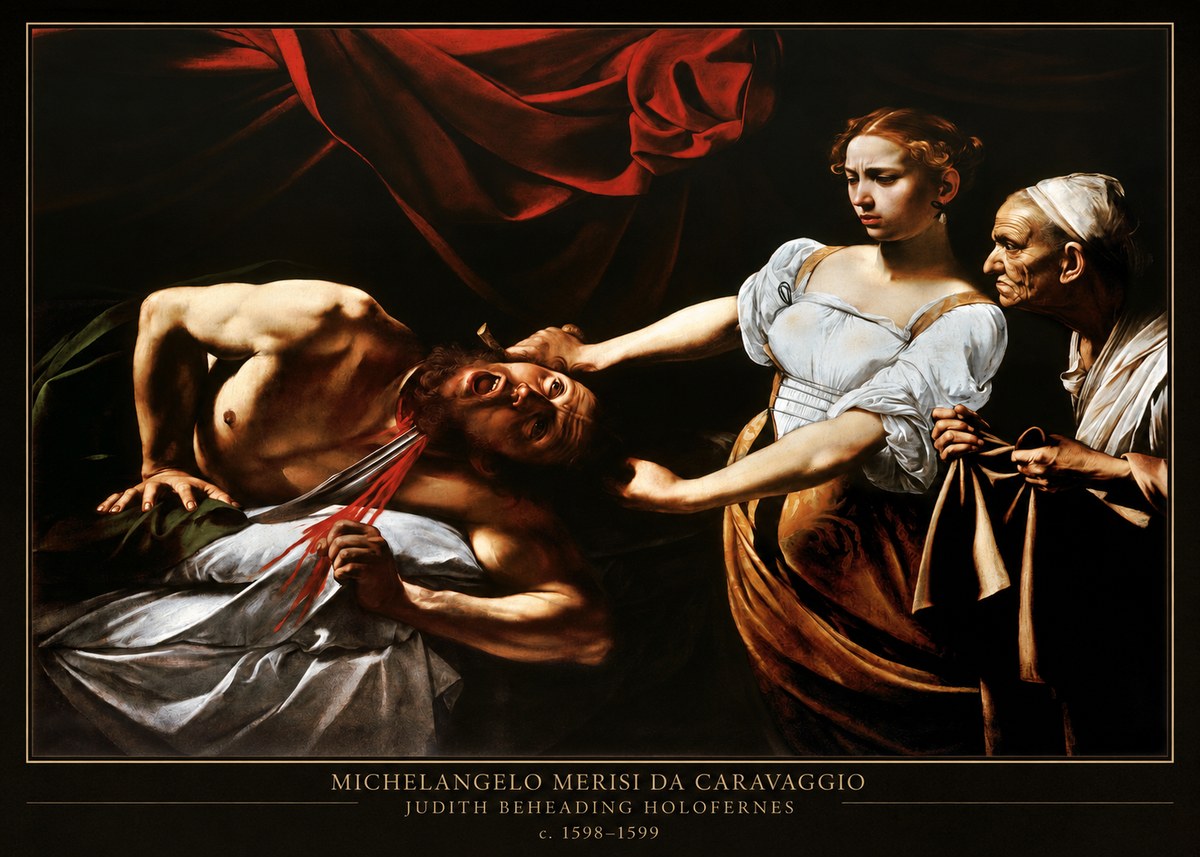 Michelangelo Merisi da Caravaggio Judith Beheading Holofernes IV No4 - Plakat