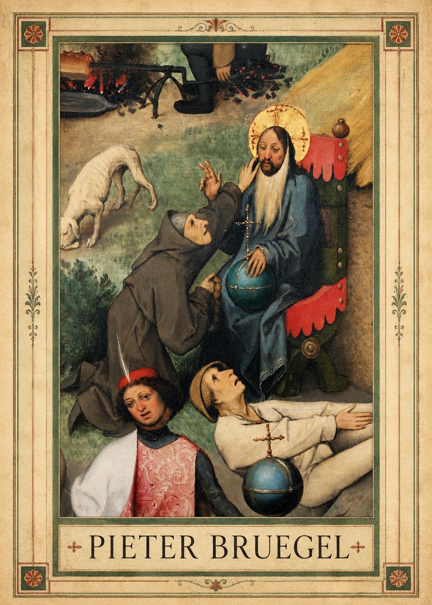 Pieter Bruegel The Adoration of the Magi - Detail No1 - Plakat