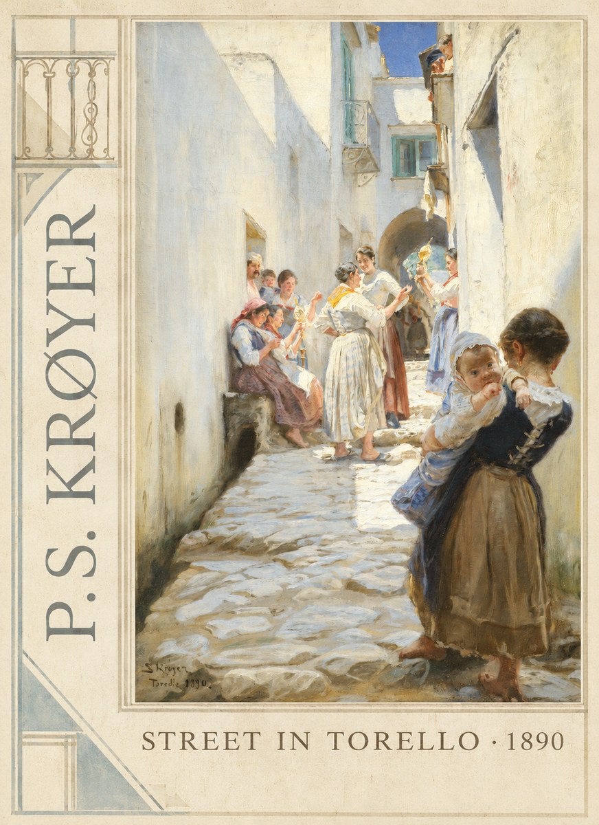 P.S. Krøyer Street in Torello No2 - Plakat