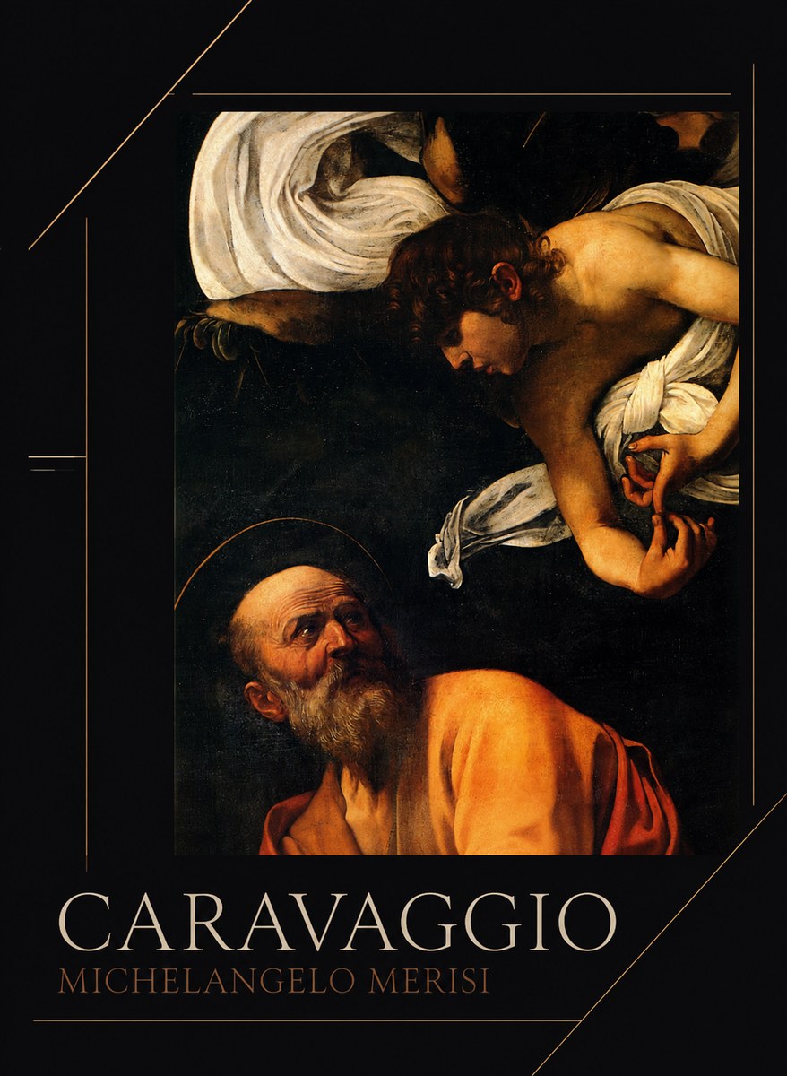 Michelangelo Merisi da Caravaggio The Inspiration of Saint Matthew I No2 - Plakat