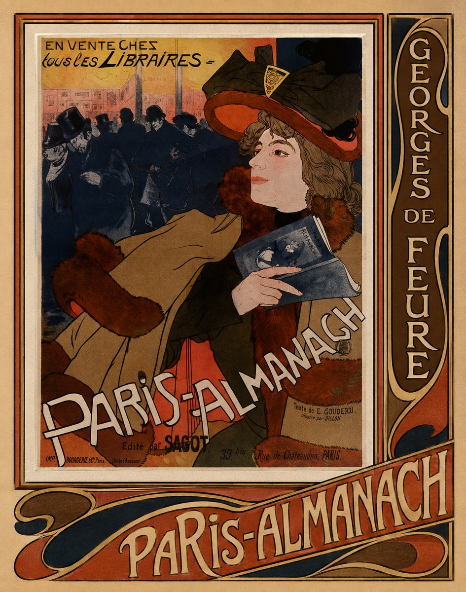 Georges de Feure Paris-almanach III No3 - Plakat