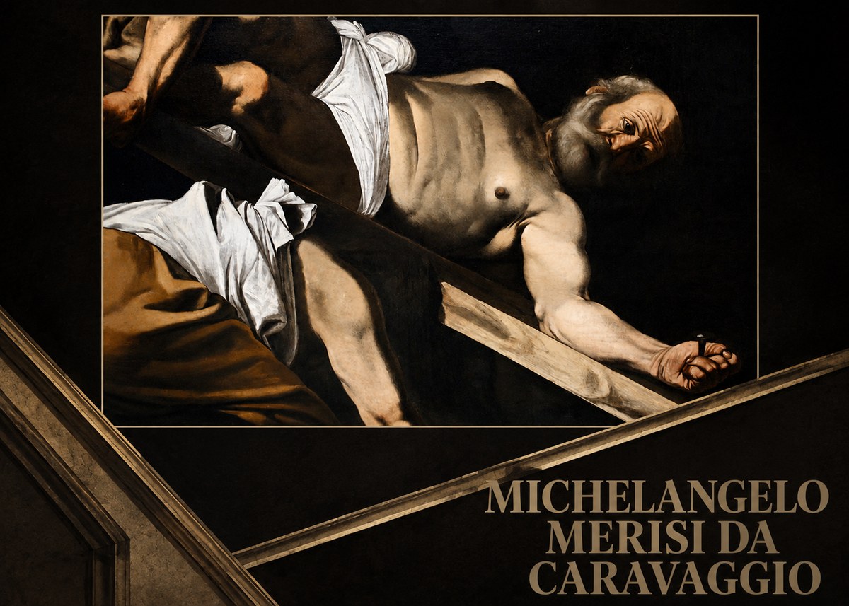 Michelangelo Merisi da Caravaggio The Crucifixion of Saint Peter V No5 - Plakat