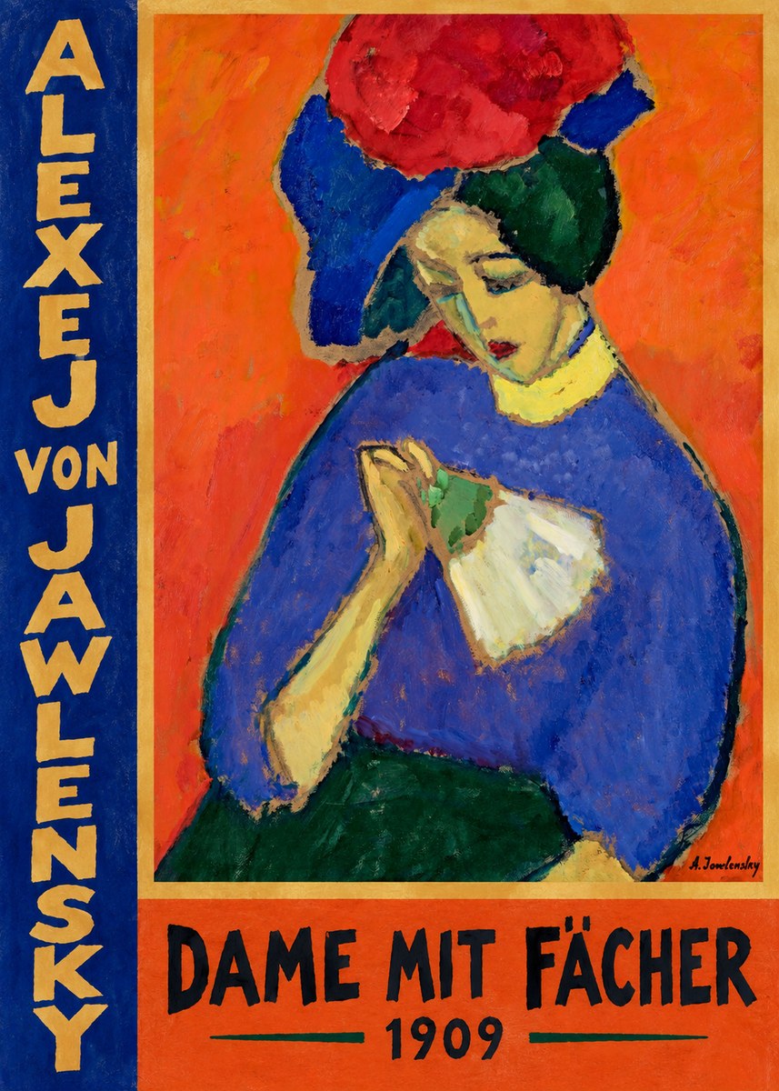 Alexej von Jawlensky Dame Mit Fächer No2 - Plakat