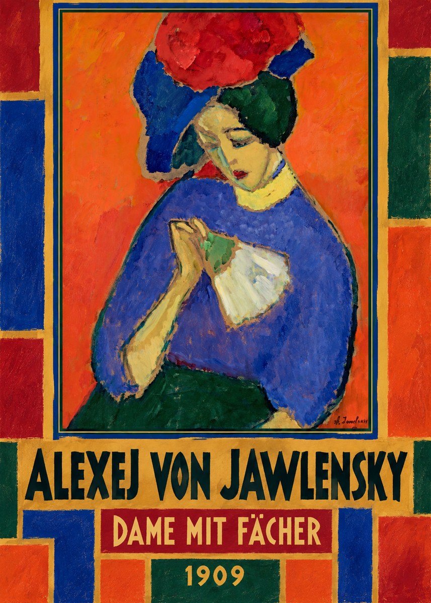 Alexej von Jawlensky Dame Mit Fächer No3 - Plakat