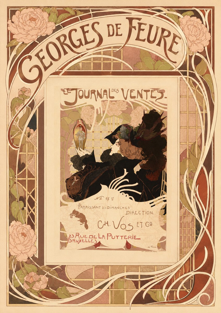 Georges de Feure Le Journal Des Ventes No3 - Plakat