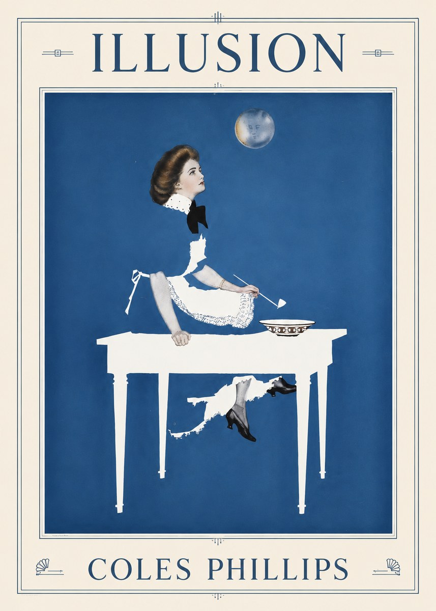 Coles Phillips Illusion No1 - Plakat