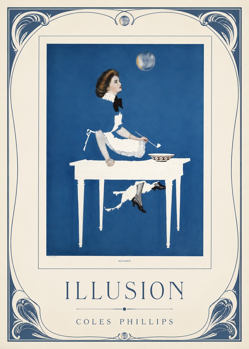 Coles Phillips Illusion No3 - Plakat