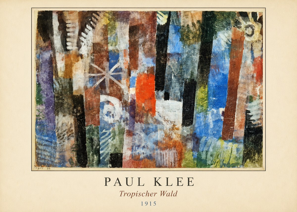 Paul Klee Tropischer Wald No4 - Plakat