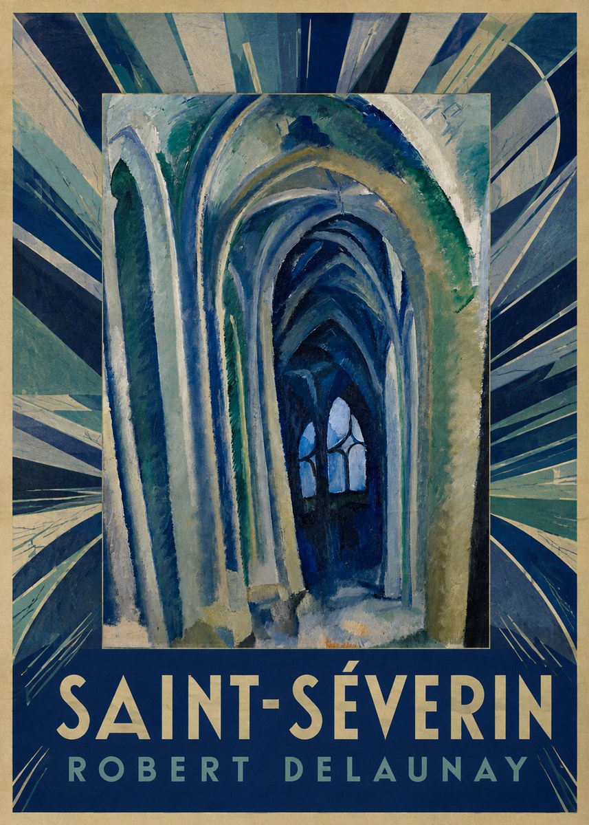 Robert Delaunay Saint-séverin No6 - Plakat