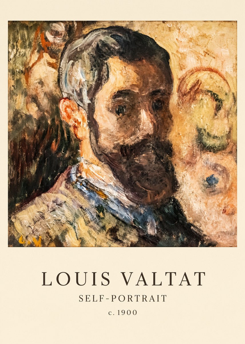 Louis Valtat Self-portrait No6 - Plakat