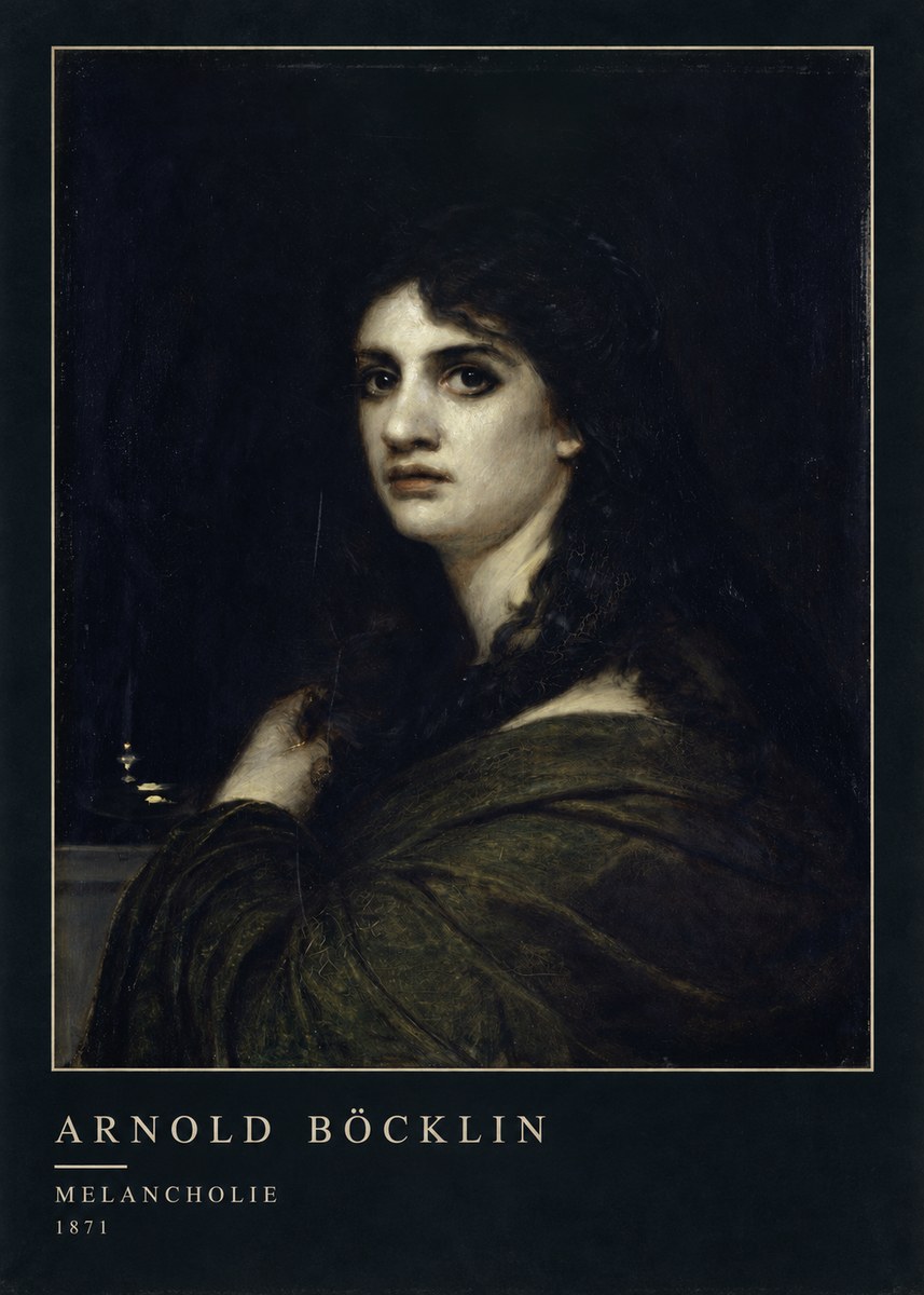 Arnold Böcklin Melancholie No4 - Plakat