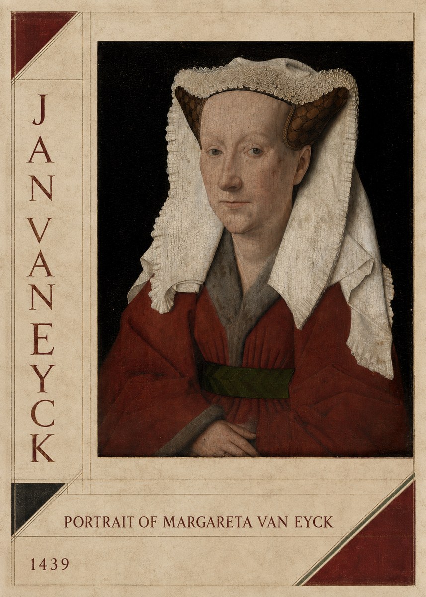 Jan van Eyck Portrait of Margareta Van Eyck No2 - Plakat
