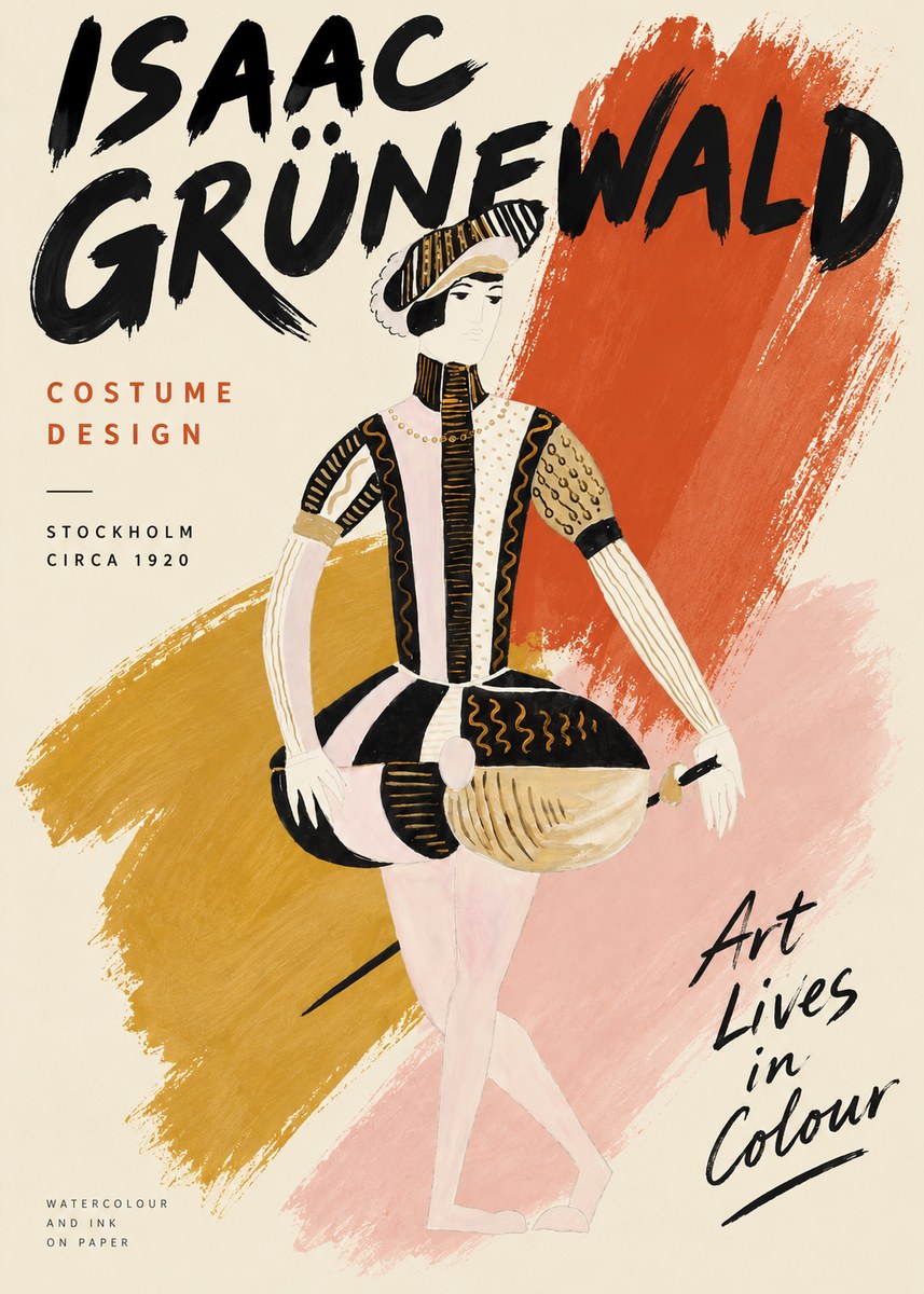 Isaac Grünewald Costume Study VI No3 - Plakat