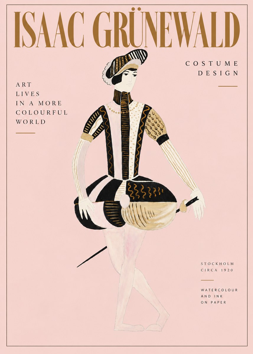 Isaac Grünewald Costume Study VI No6 - Plakat