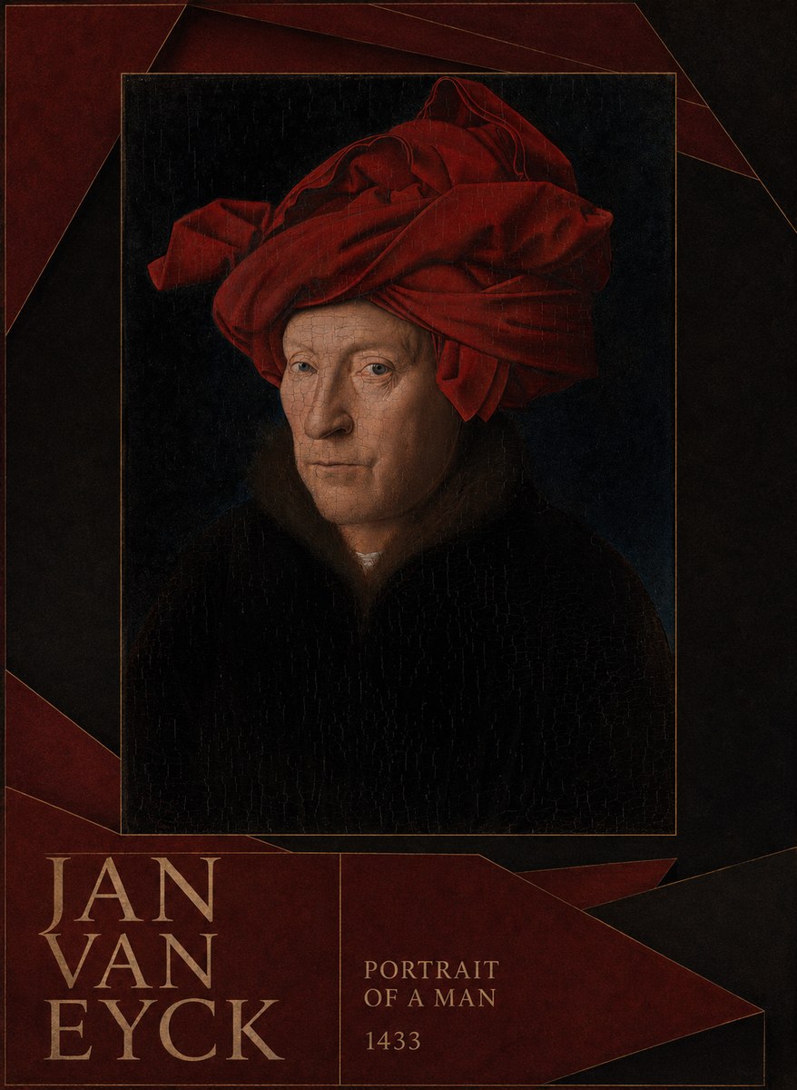 Jan van Eyck Portrait of a Man IV No6 - Plakat