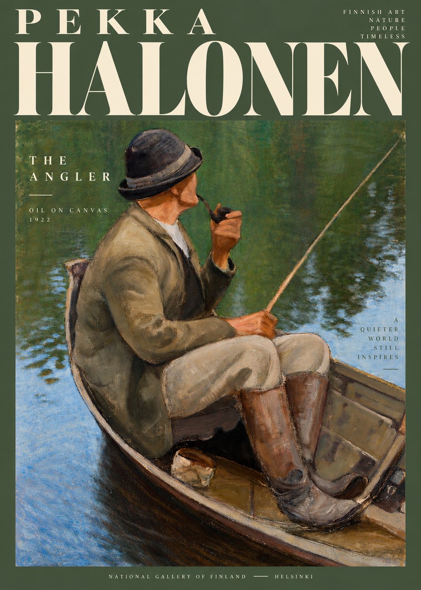 Pekka Halonen The Angler No2 - Plakat