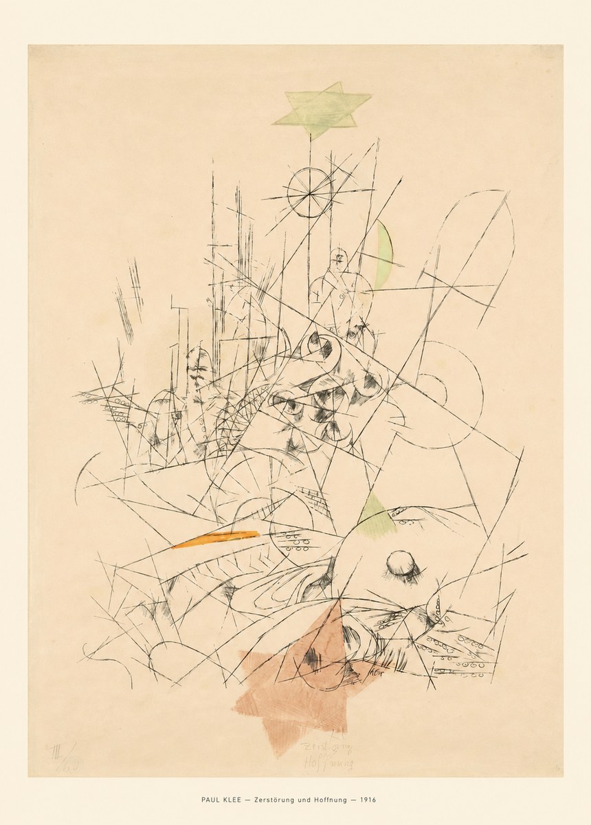 Paul Klee Zerstörung Und Hoffnung II No6 - Plakat