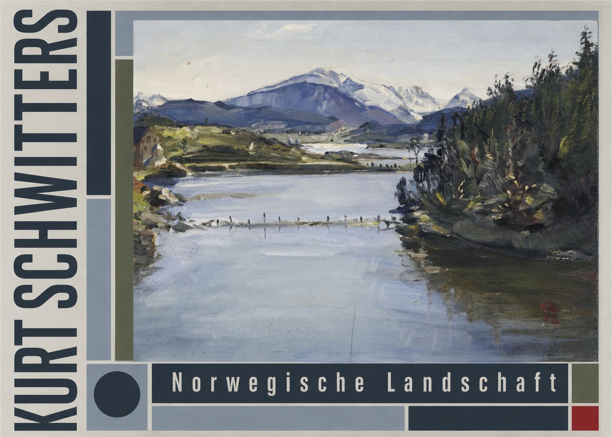 Kurt Schwitters Norwegische Landschaft No4 - Plakat