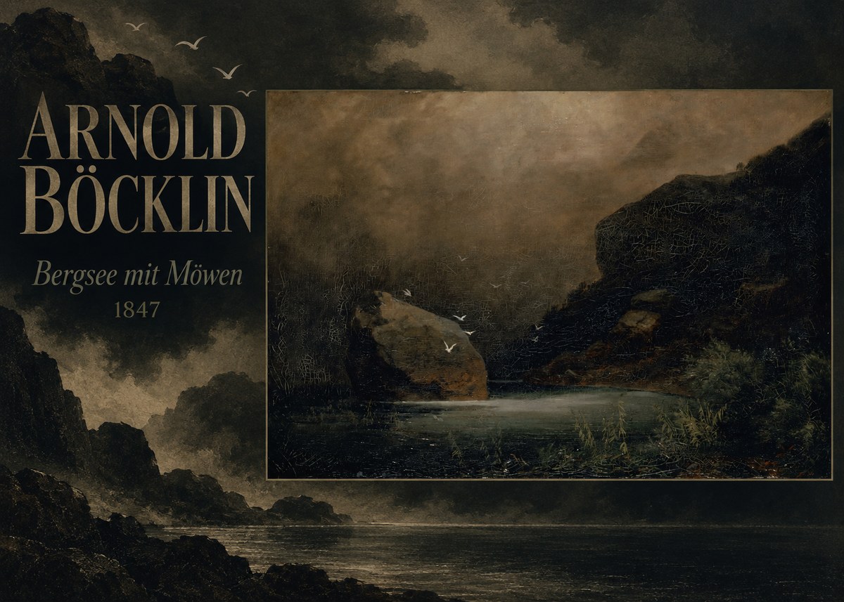 Arnold Böcklin Bergsee Mit Möwen No5 - Plakat