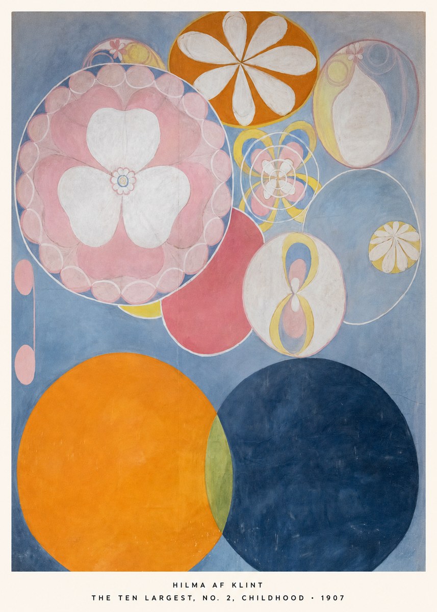 Hilma af Klint The Ten Largest, No. 2, Childhood No5 - Plakat