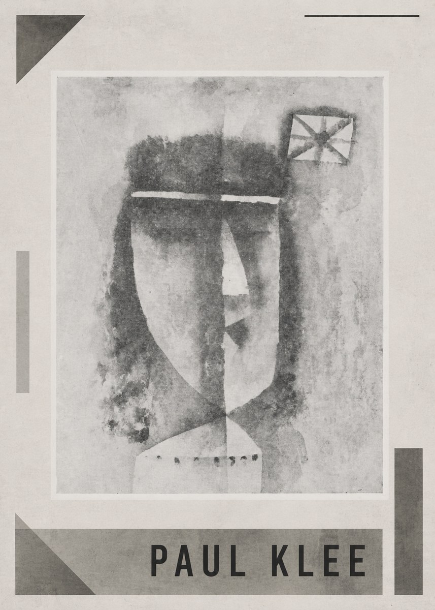 Paul Klee Head of a Man No1 - Plakat
